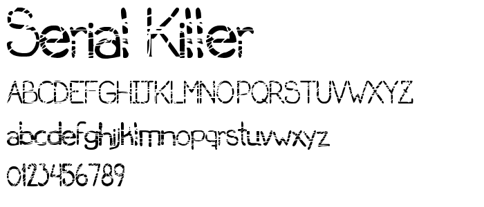 serial killer font
